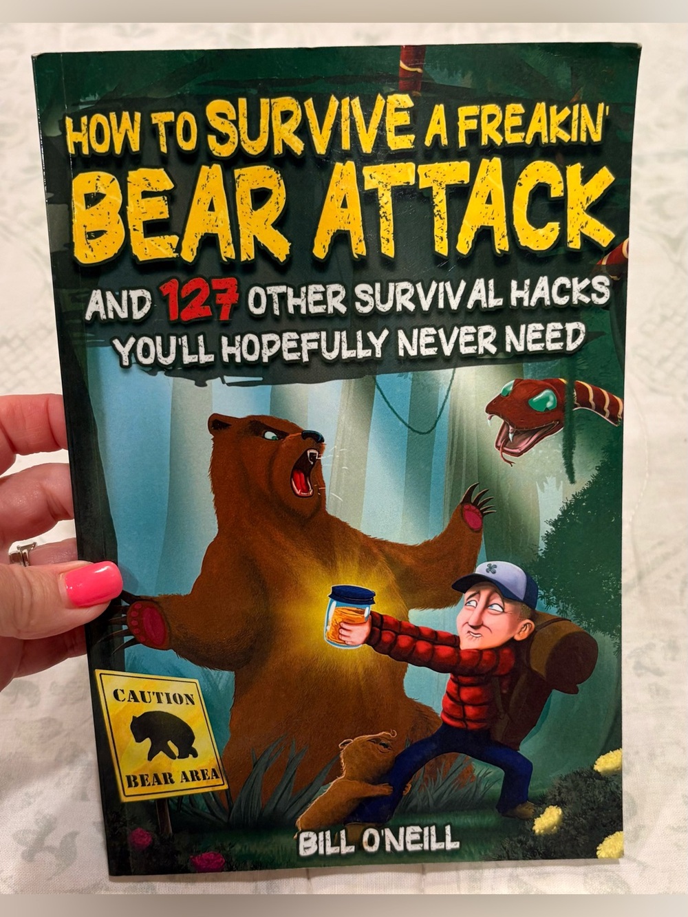 NEW How to Survive a Bear Attack Book Funny Survival Guide